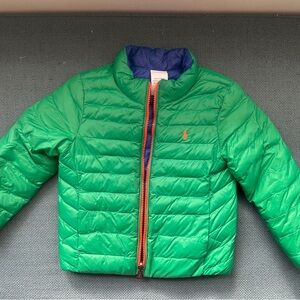 Polo by Ralph Lauren Kids Green and Blue Puffer Jacket
